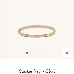 Mejuri 14K solid yellow gold stacker ring